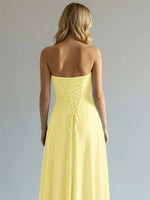 Sweetheart Bridesmaid Dress with Slit 