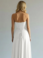 Sweetheart Bridesmaid Dress with Slit 