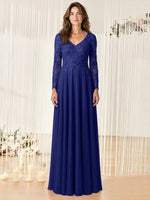 A-line Mother of the Bride Dress with Appliques