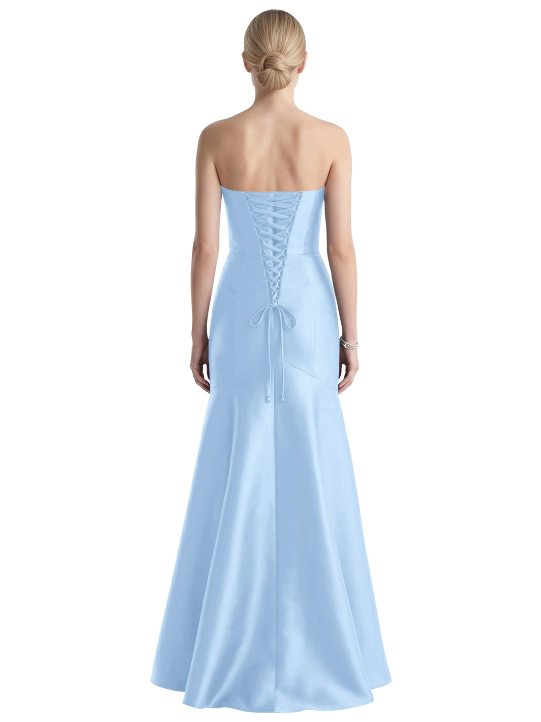 Strapless Ruched Bodice Prom Dress 