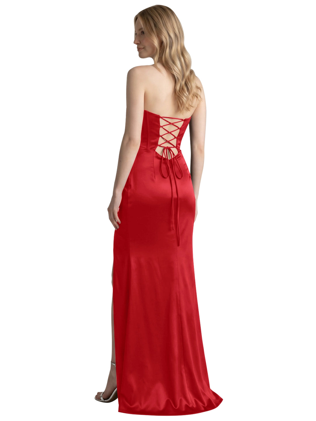 High Slit Sweetheart Prom Dress 
