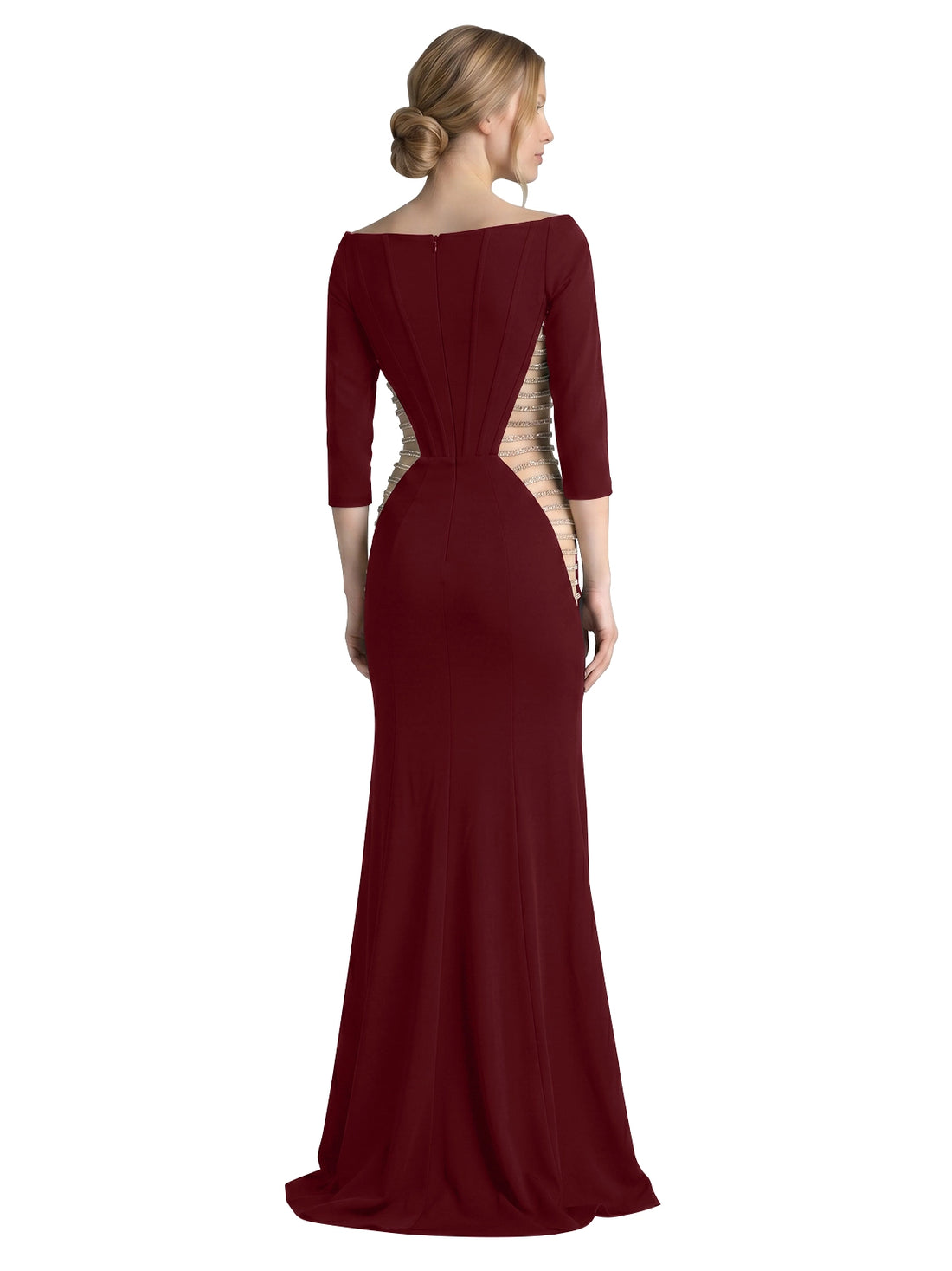 Side Cutout Slit Prom Dress 