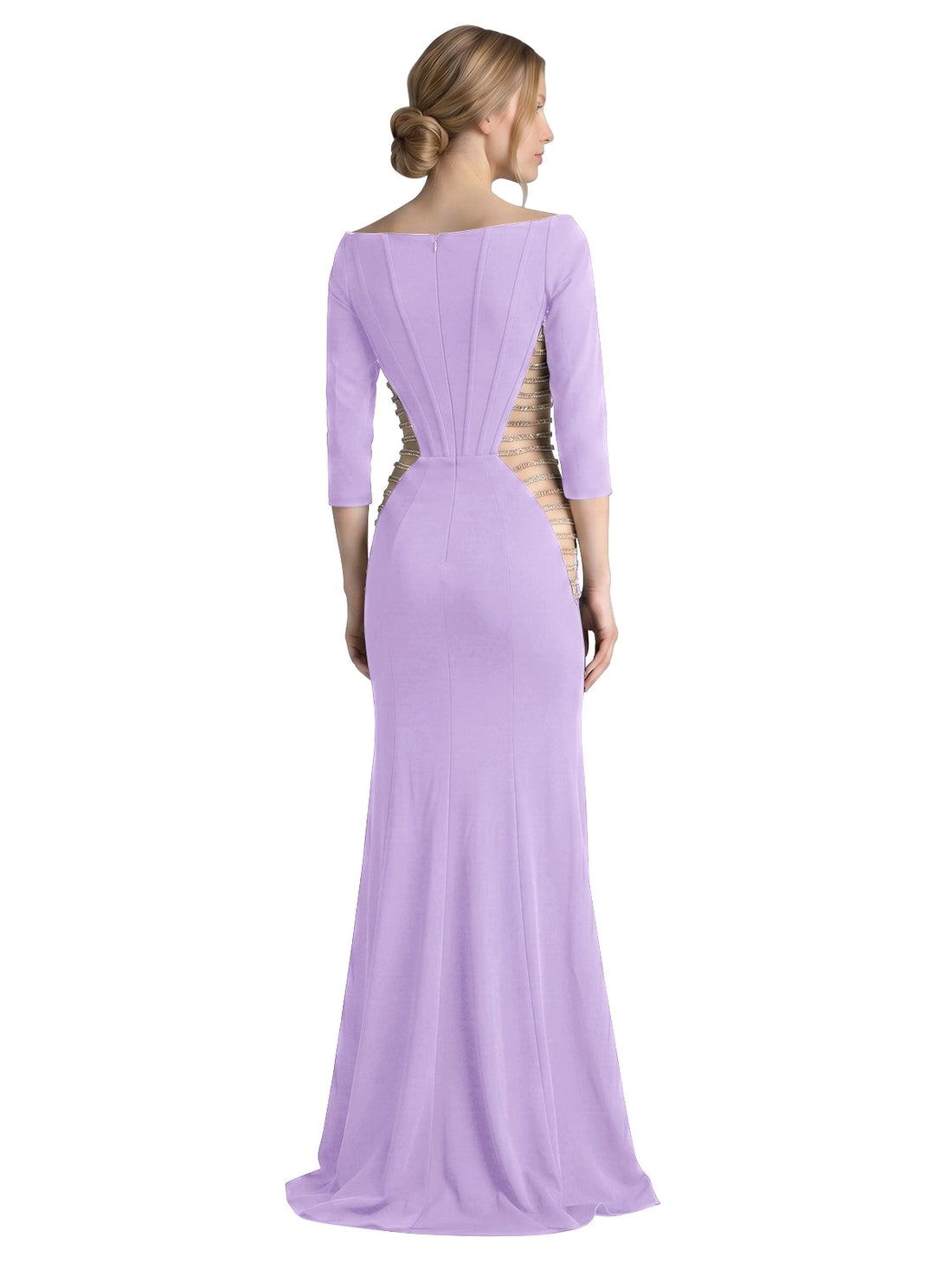 Side Cutout Slit Prom Dress 