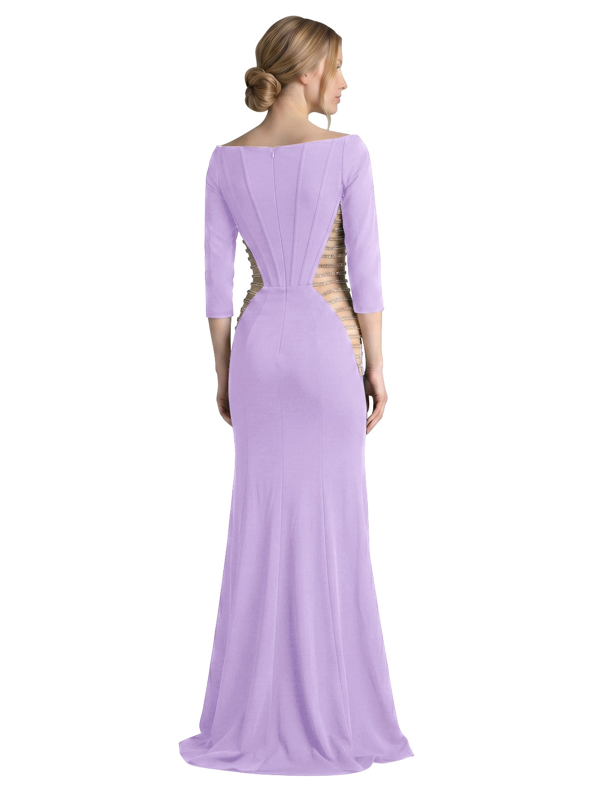 Side Cutout Slit Prom Dress 
