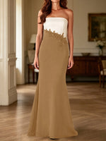 Trumpet Mother of the Bride Dress with Appliques
