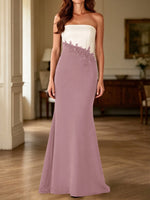Trumpet Mother of the Bride Dress with Appliques