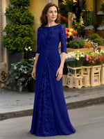 Lace Mother of the Bride Dress with Applique 