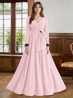 Stretch Satin Mother of the Bride Dress with Crystal