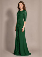 Lace Mother of the Bride Dress with Applique 