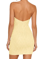 Sparkling Sheath Beading Mini Dress 