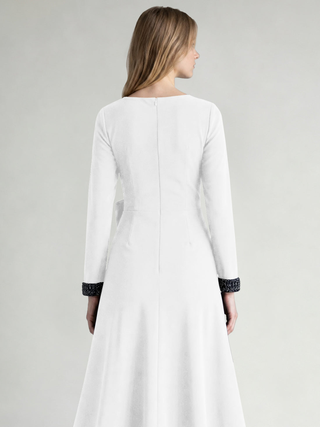 Stretch Satin Mother of the Bride Dress with Crystal