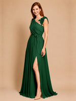 Chiffon Prom Dress with Appliques