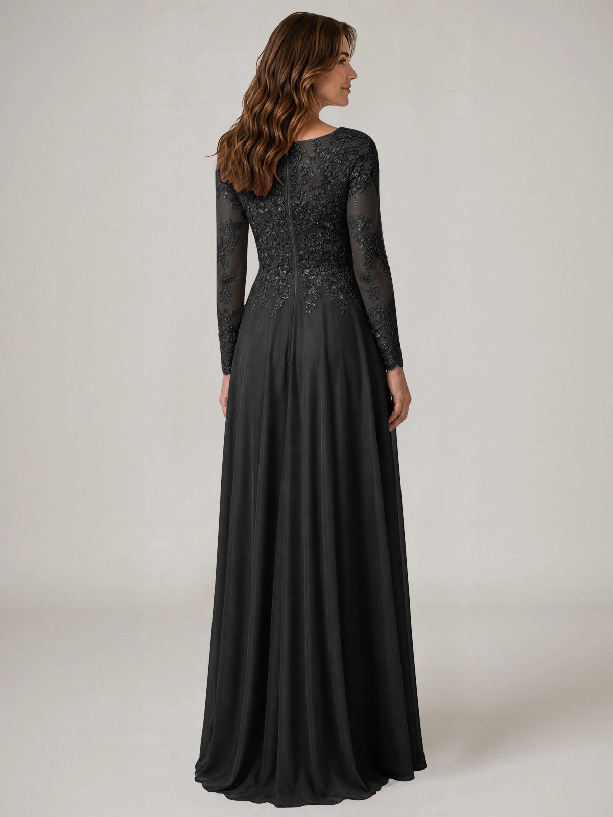 A-line Mother of the Bride Dress with Appliques