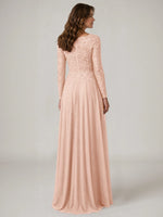 A-line Mother of the Bride Dress with Appliques