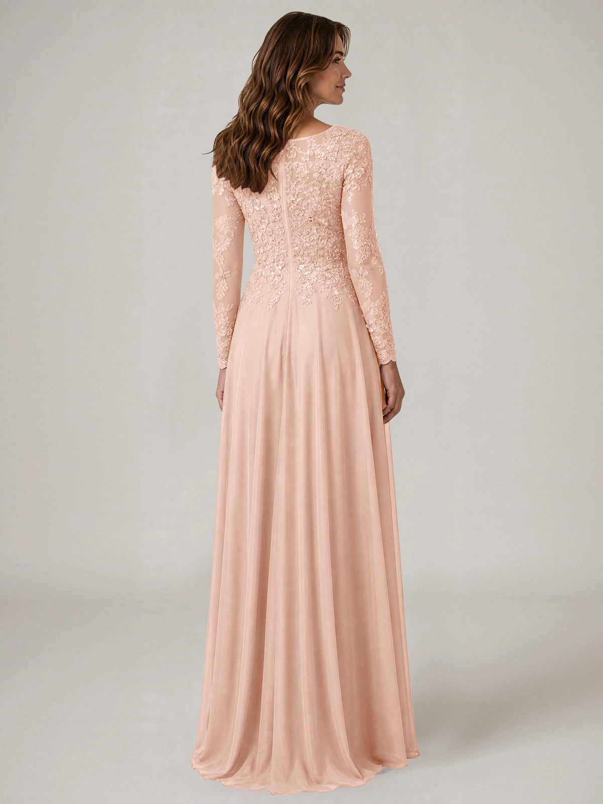A-line Mother of the Bride Dress with Appliques