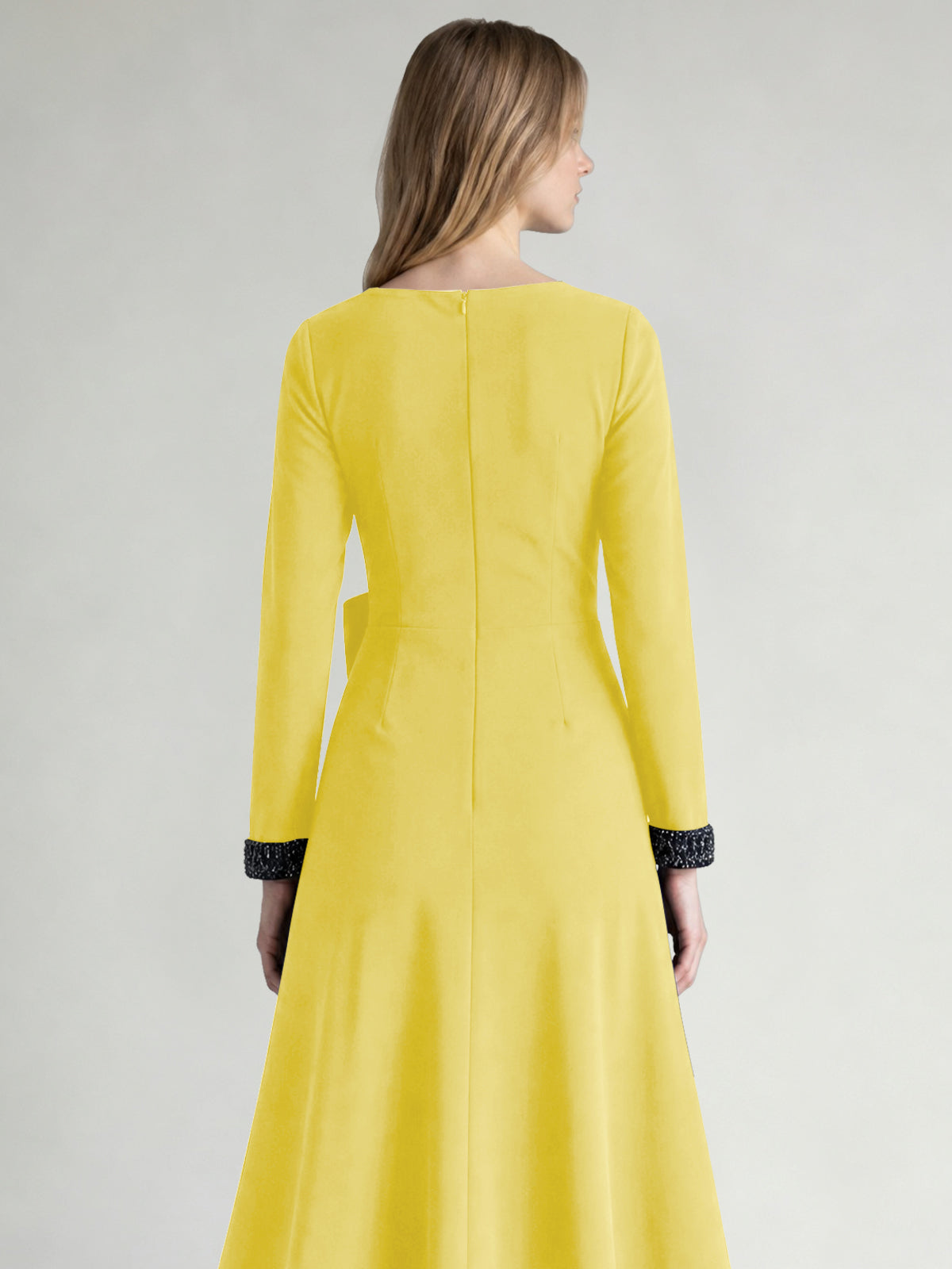 Stretch Satin Mother of the Bride Dress with Crystal