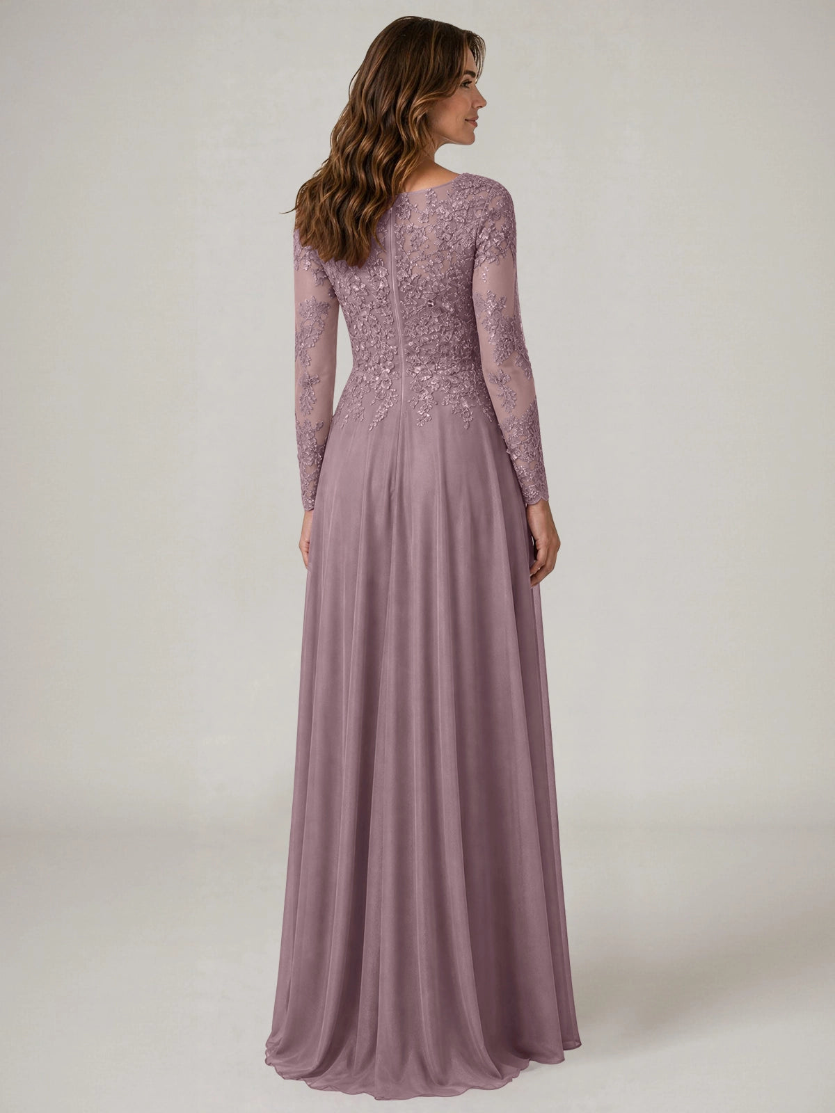 A-line Mother of the Bride Dress with Appliques
