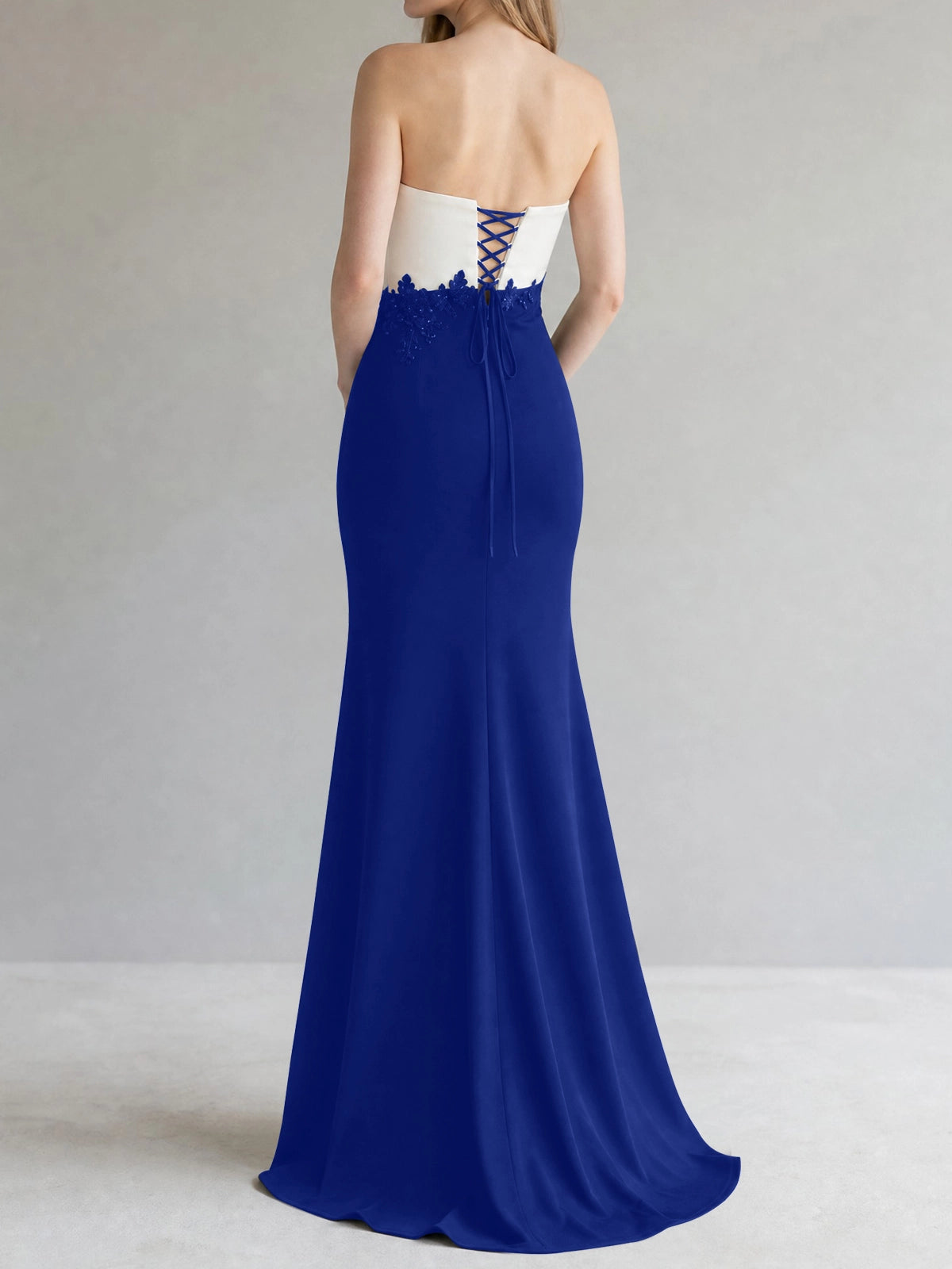 Trumpet Mother of the Bride Dress with Appliques