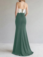 Trumpet Mother of the Bride Dress with Appliques