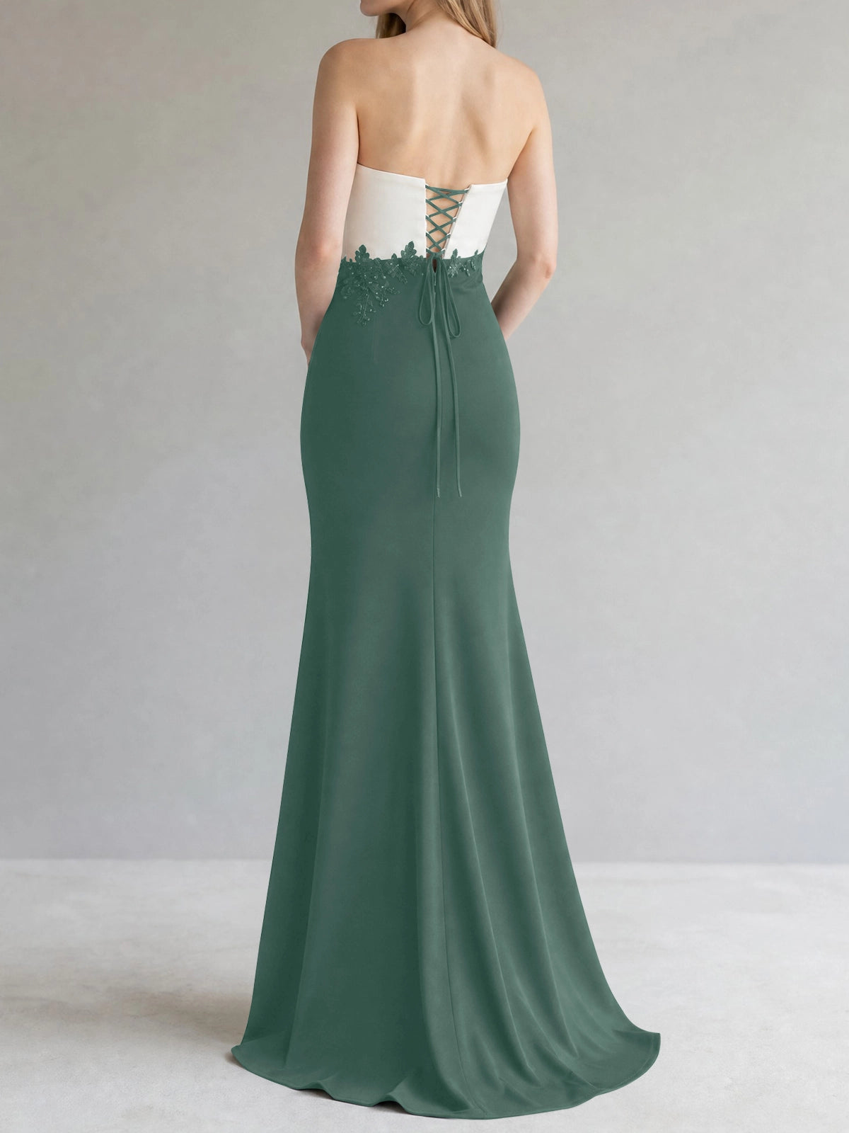 Trumpet Mother of the Bride Dress with Appliques