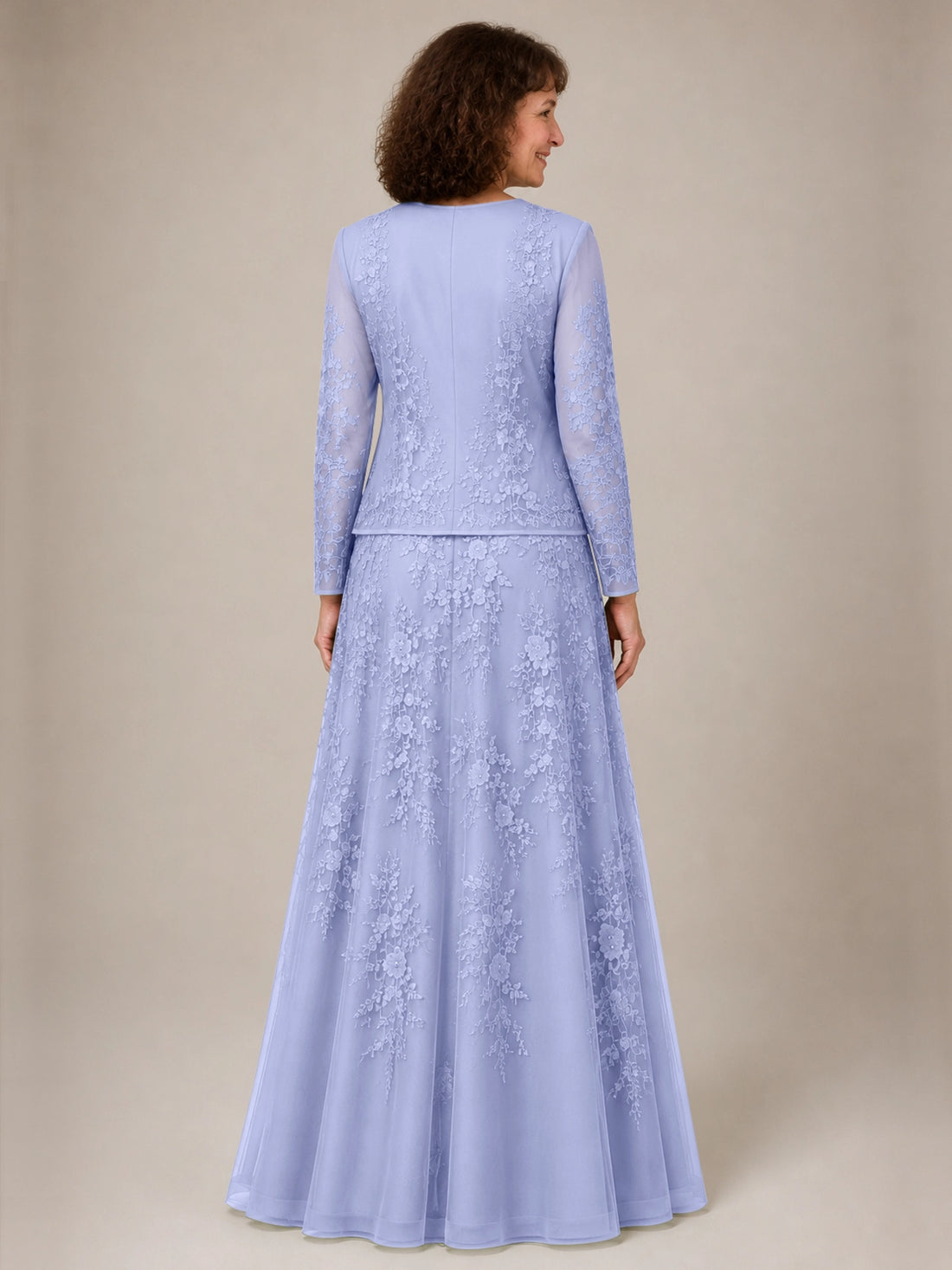 A-line Mother of the Bride Dress with Lace 