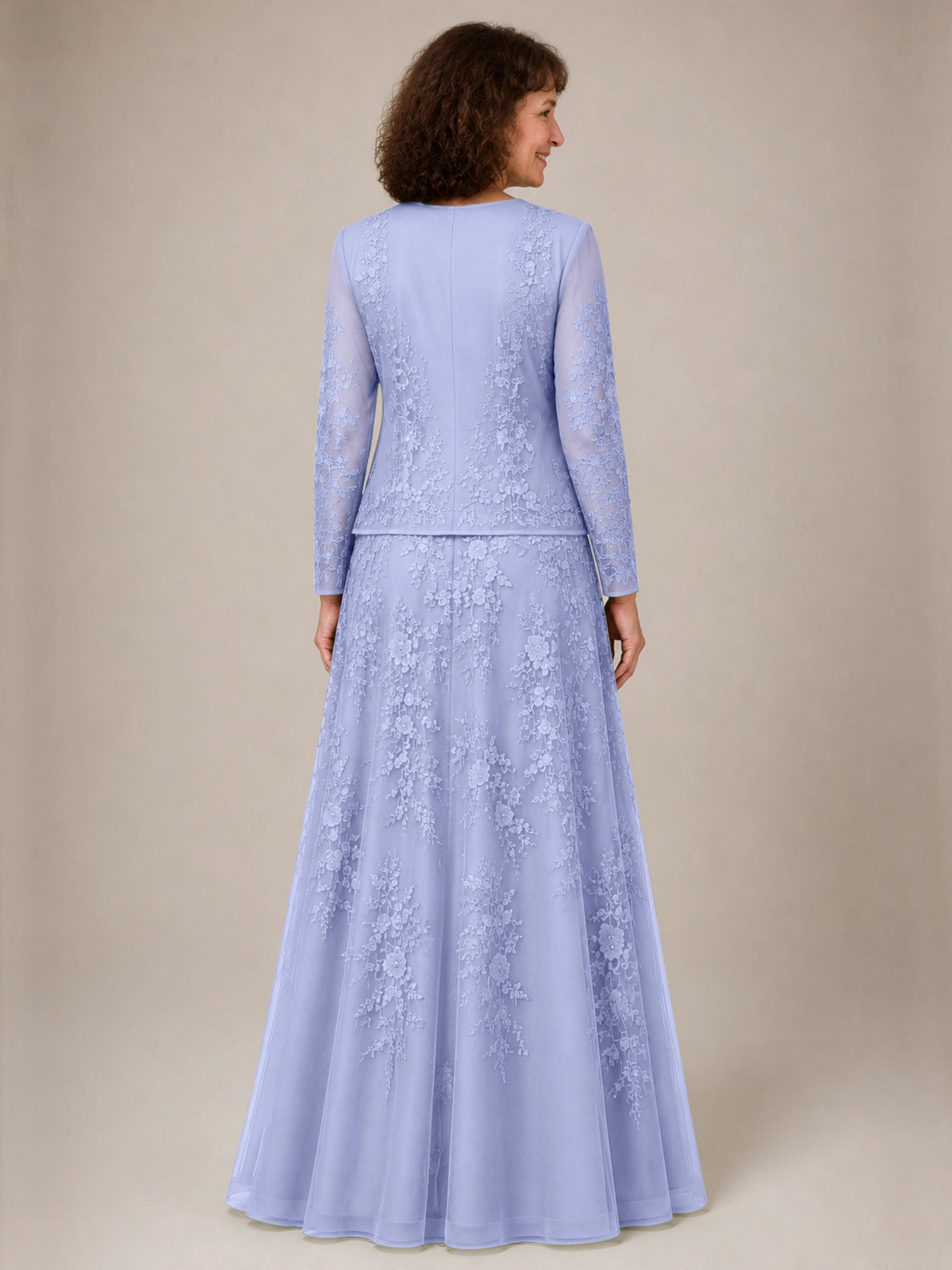 A-line Mother of the Bride Dress with Lace 