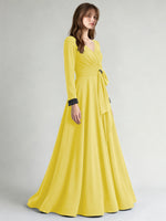 Stretch Satin Mother of the Bride Dress with Crystal
