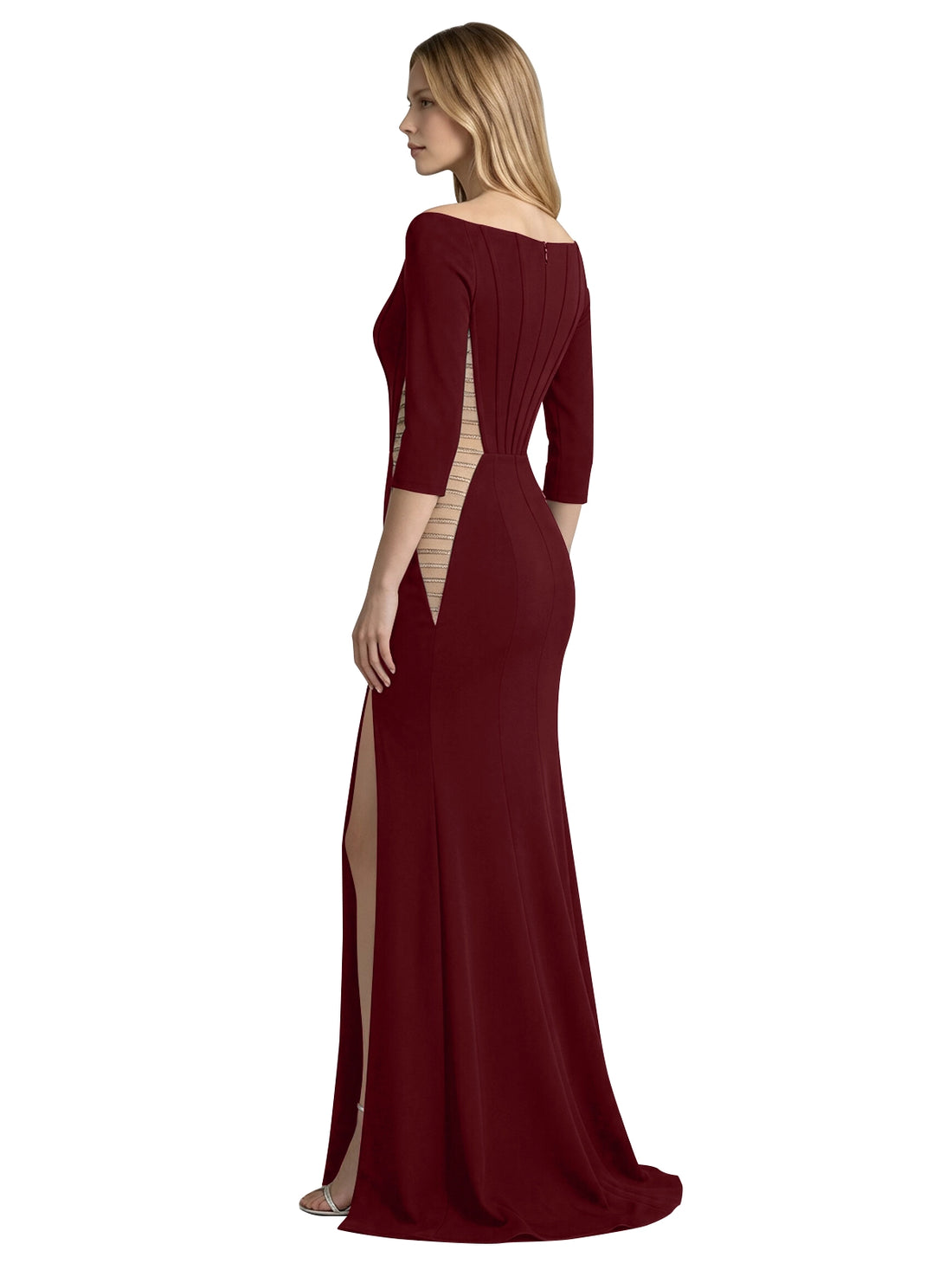 Side Cutout Slit Prom Dress 