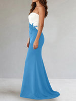 Trumpet Mother of the Bride Dress with Appliques