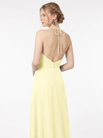 Chiffon Bridesmaid Dress with Halter 