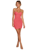 Sparkling Sheath Beading Mini Dress 