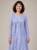 A-line Mother of the Bride Dress with Lace 