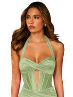 Cut Out Corset Bodycon Dress 