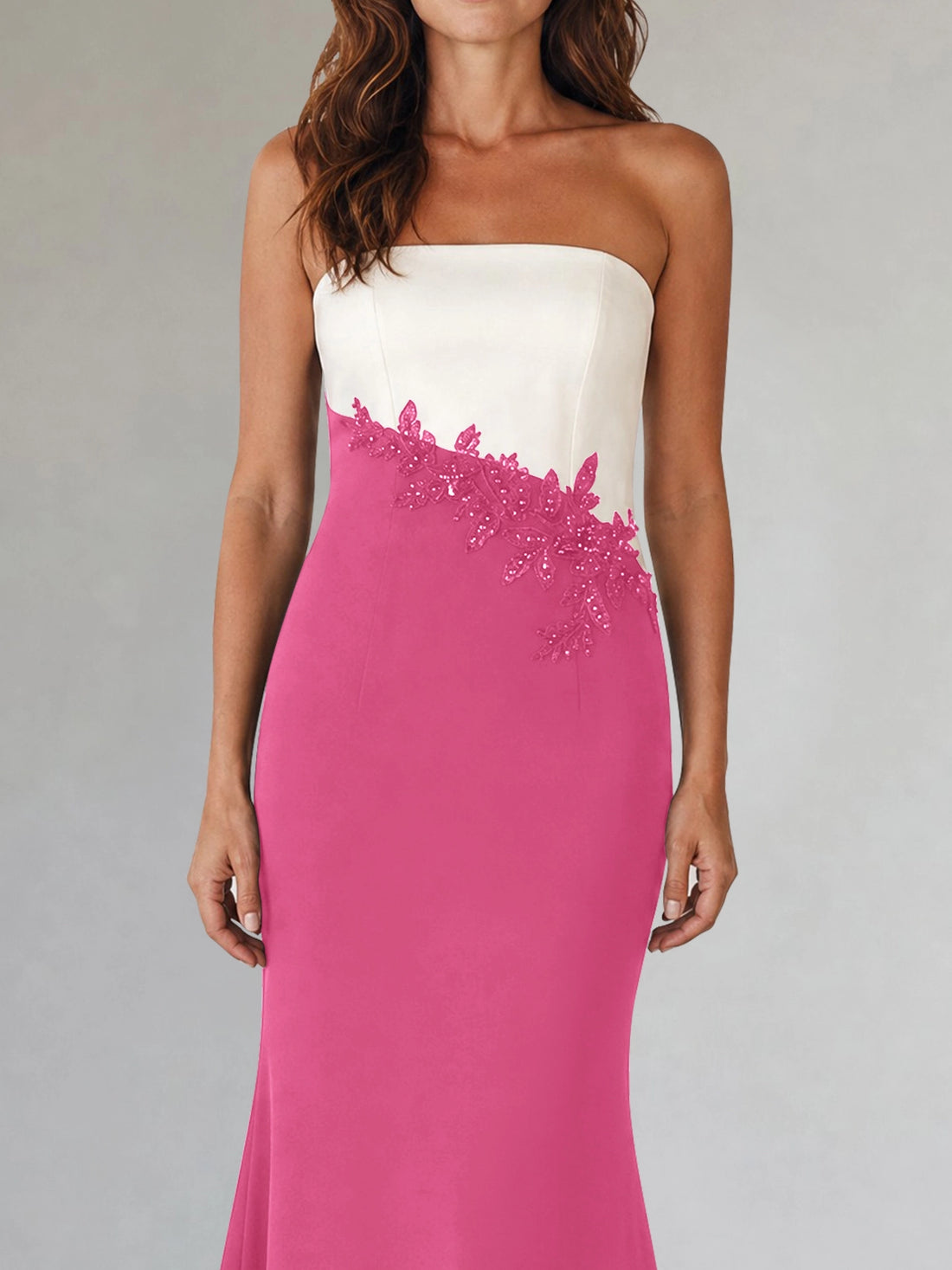 Trumpet Mother of the Bride Dress with Appliques