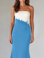 Trumpet Mother of the Bride Dress with Appliques