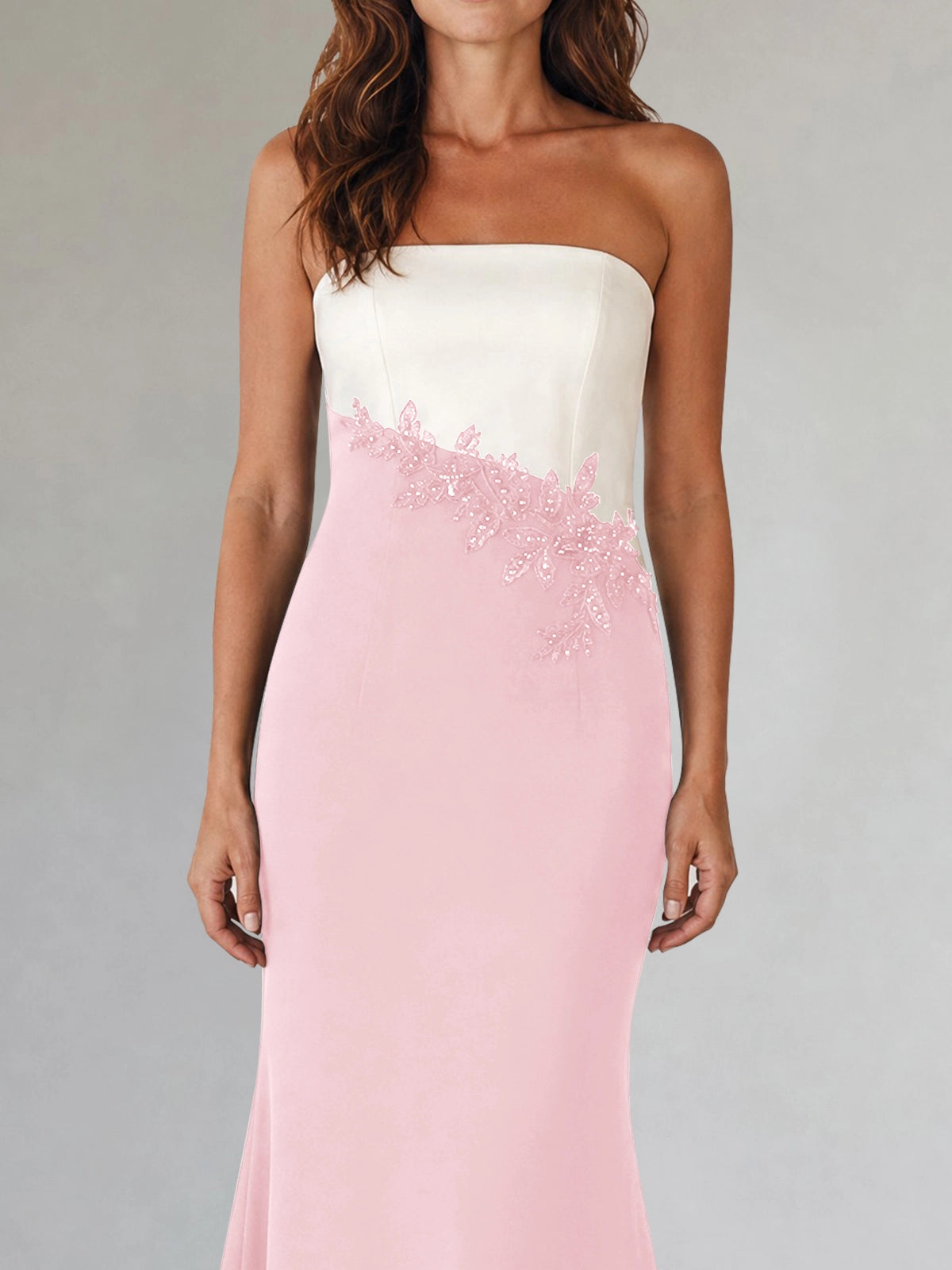 Trumpet Mother of the Bride Dress with Appliques