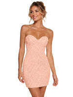 Sparkling Sheath Beading Mini Dress 