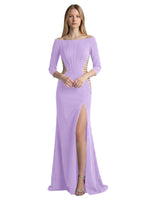 Side Cutout Slit Prom Dress 