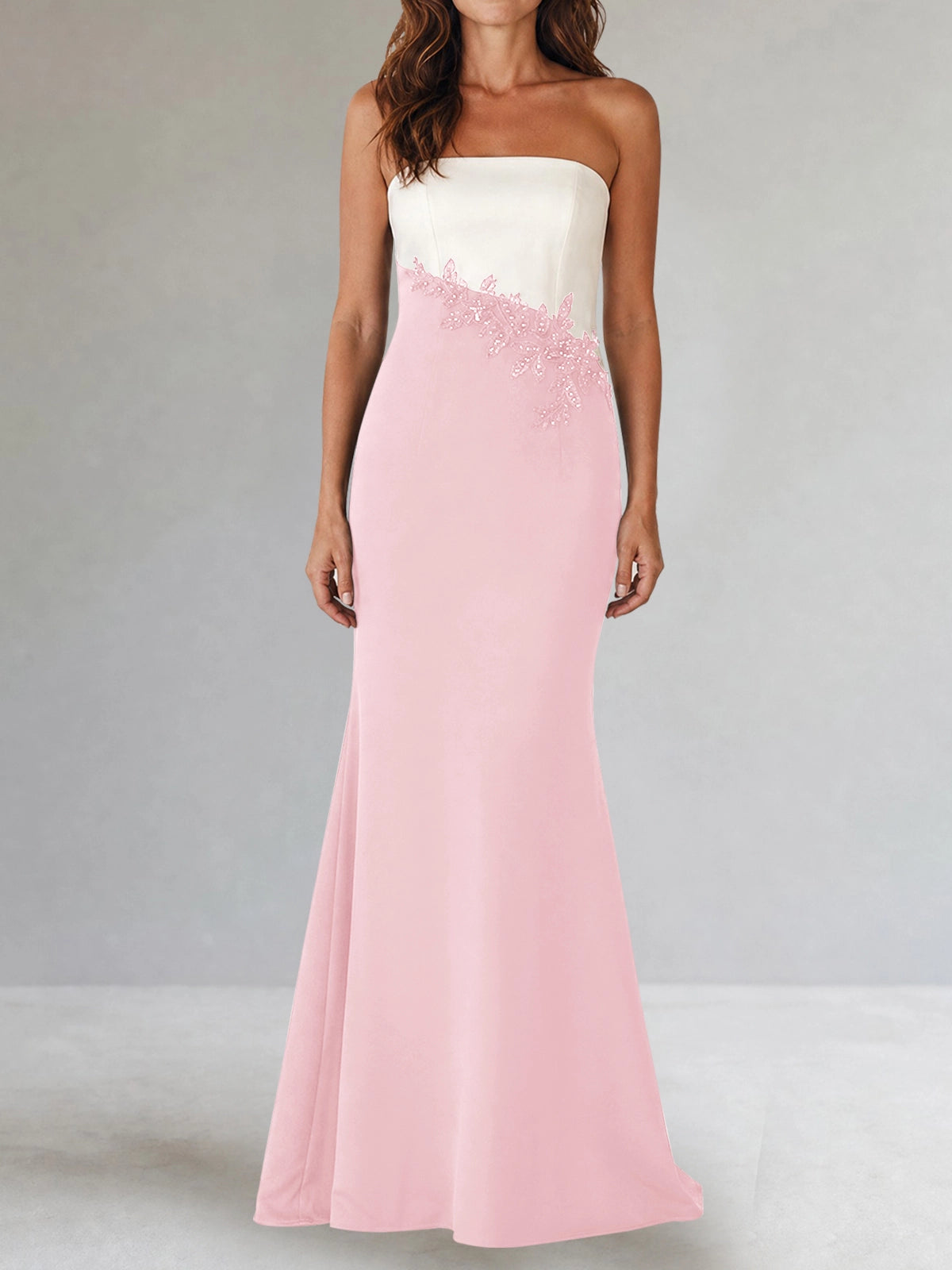 Trumpet Mother of the Bride Dress with Appliques
