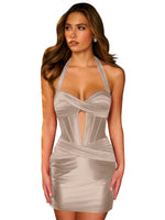 Cut Out Corset Bodycon Dress 