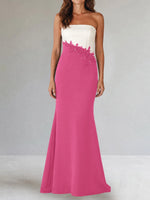 Trumpet Mother of the Bride Dress with Appliques