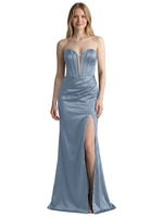 High Slit Sweetheart Prom Dress 