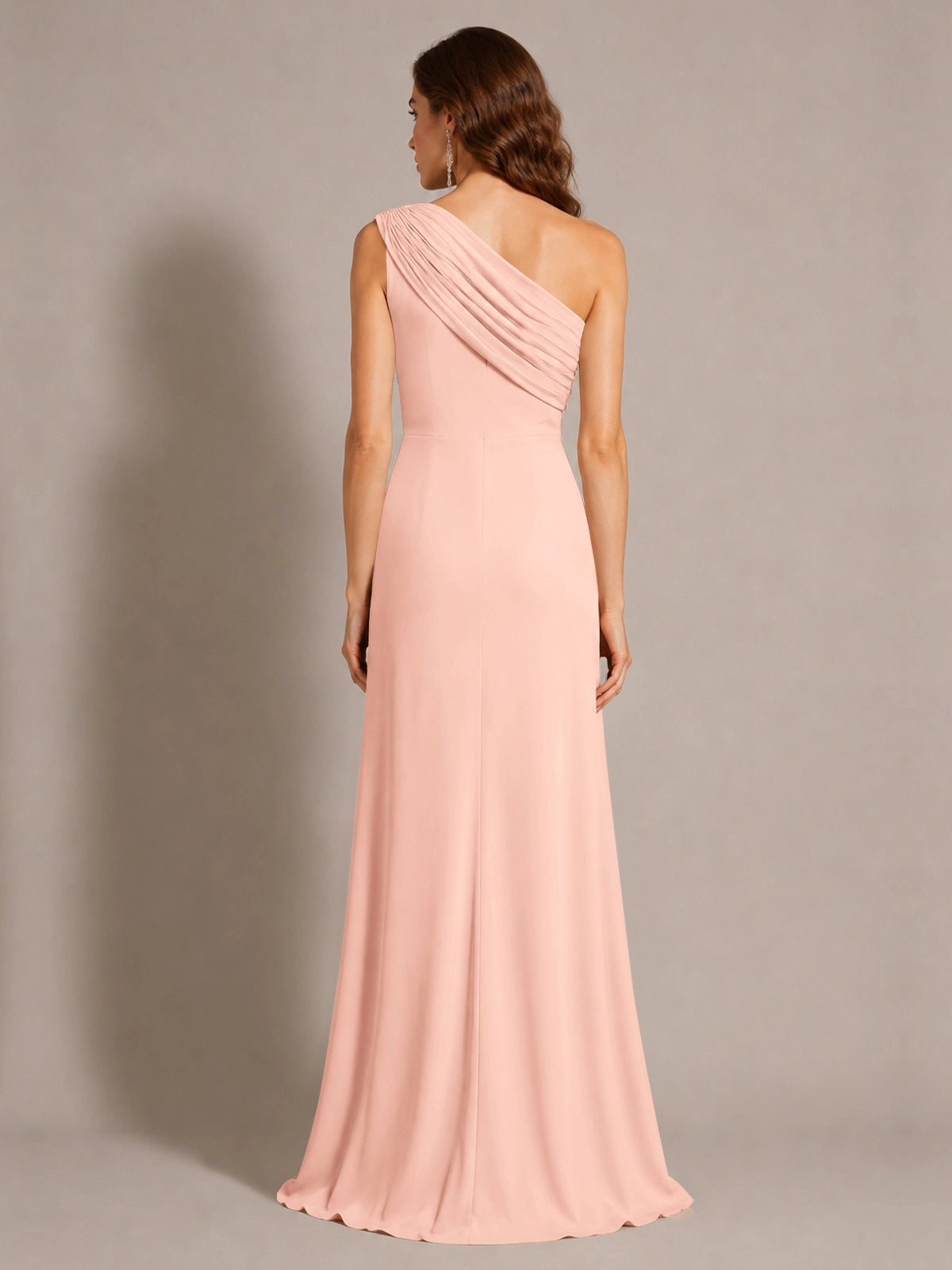 One-Shoulder Prom Dress with Slit