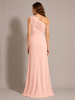 One-Shoulder Prom Dress with Slit