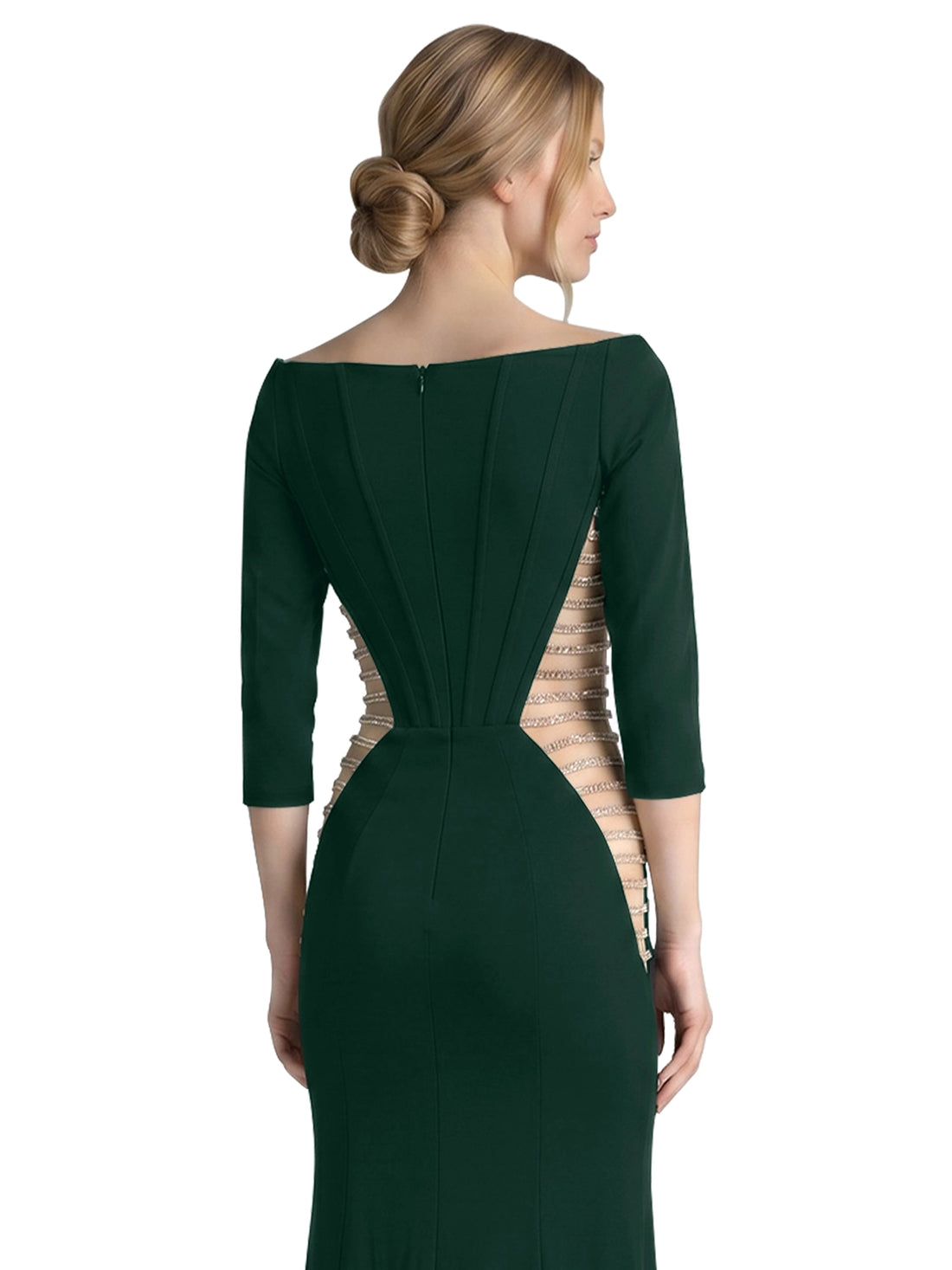 Side Cutout Slit Prom Dress 