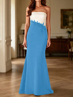 Trumpet Mother of the Bride Dress with Appliques