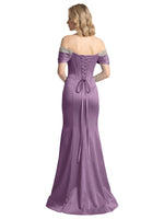 Corset Beaded Trumpet Prom Dress 