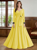 Stretch Satin Mother of the Bride Dress with Crystal