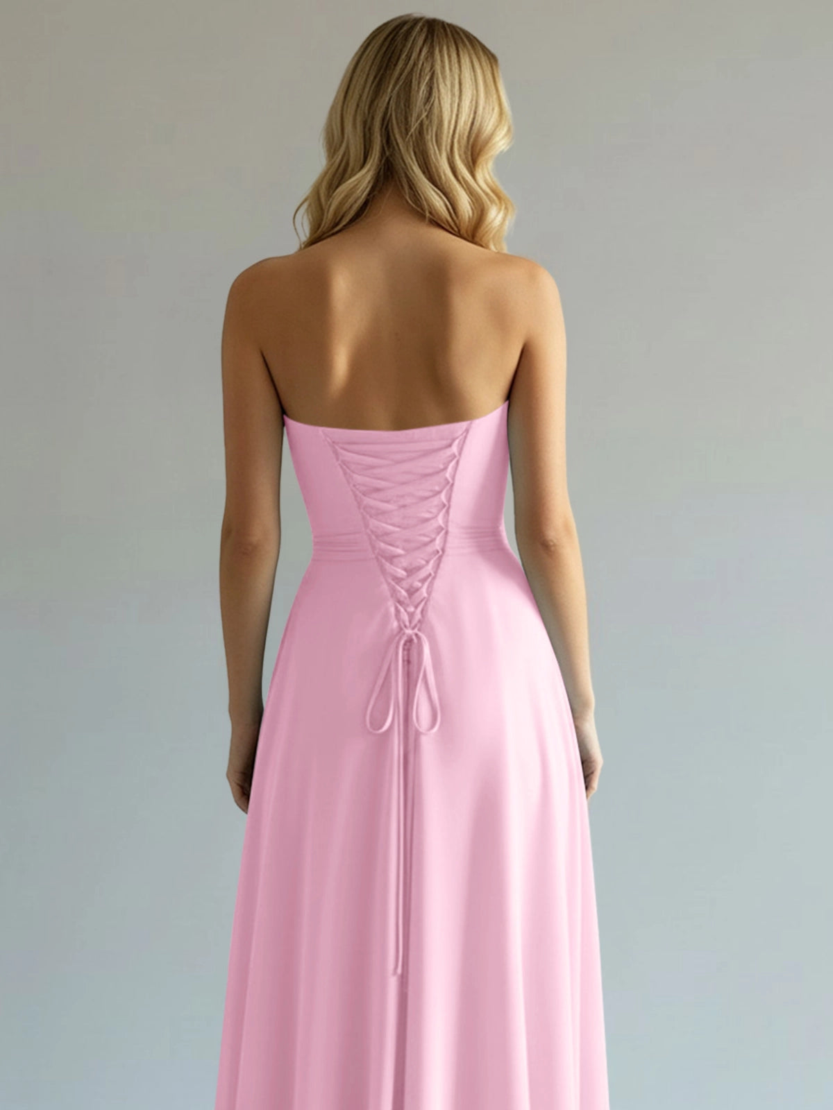 Sweetheart Bridesmaid Dress with Slit 