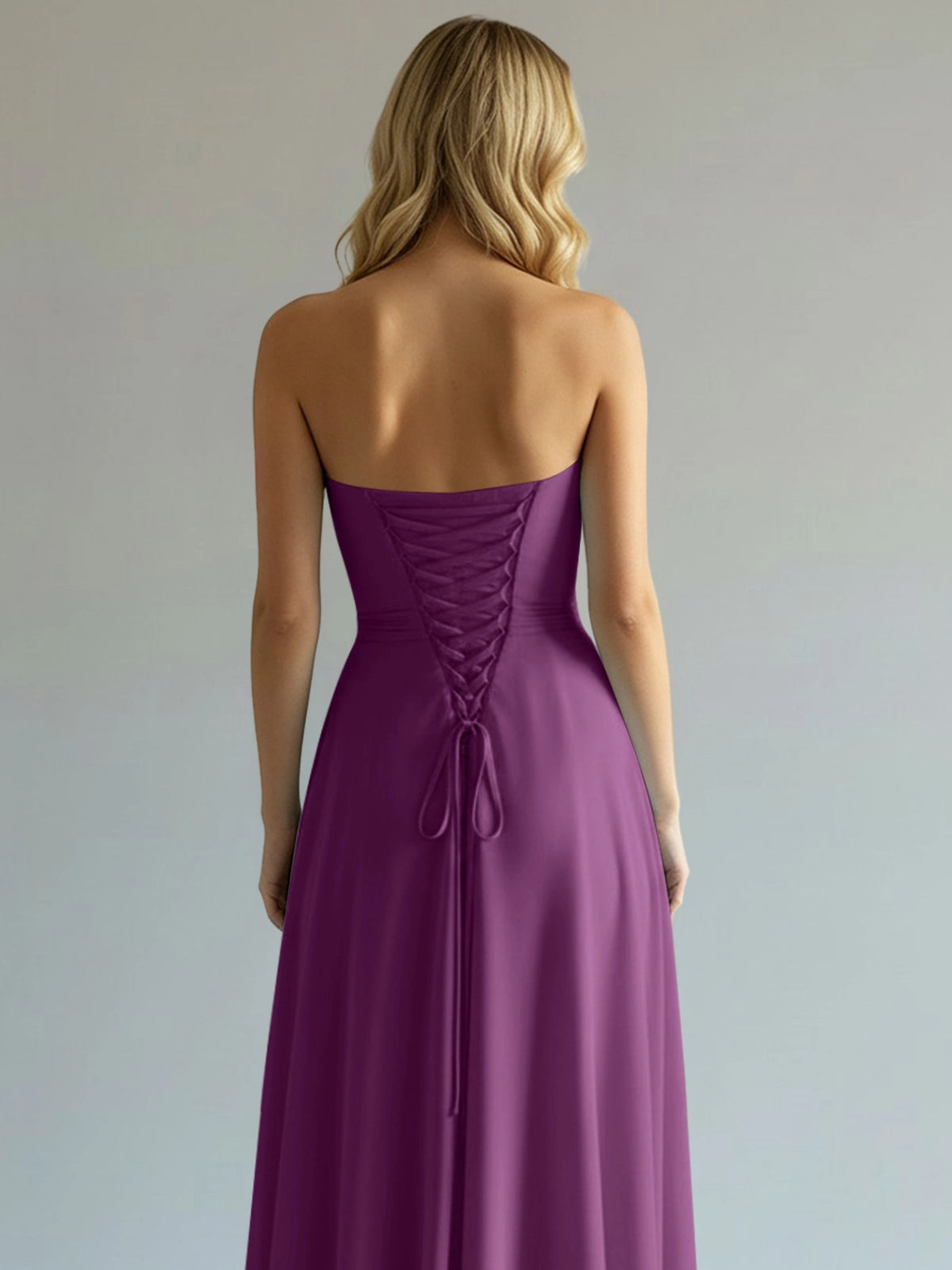 Sweetheart Bridesmaid Dress with Slit 